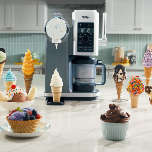 Ninja CREAMi Scoop & Swirl Soft Serve Ice Cream Machine