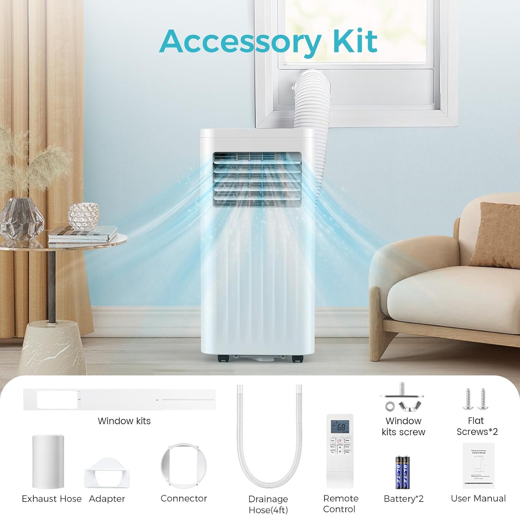 Cowsar 8000-10000 BTU Portable Air Conditioners