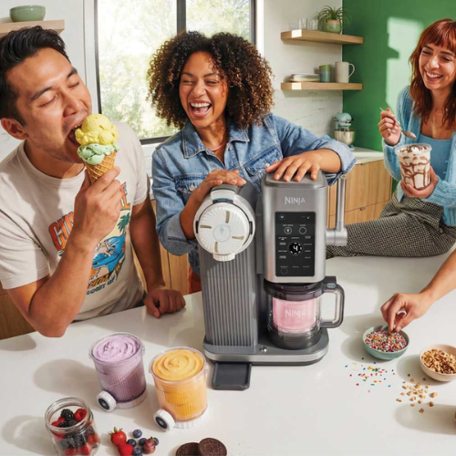 Ninja CREAMi Scoop & Swirl Soft Serve Ice Cream Machine